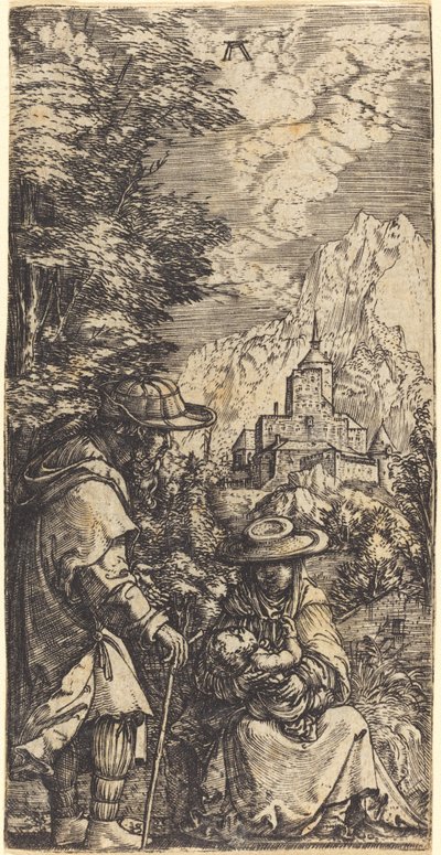 Il riposo durante la fuga in Egitto da Albrecht Altdorfer