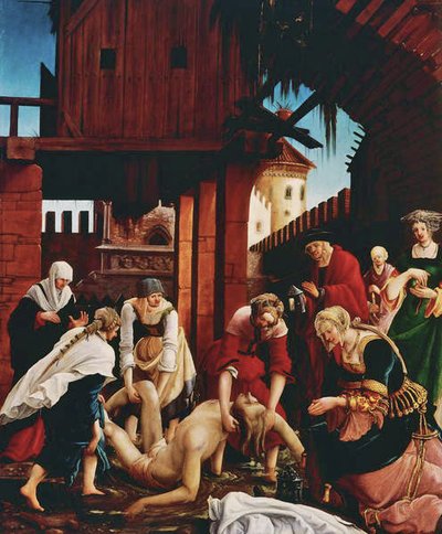 La scoperta del corpo del santo nella Cloaca Massima, dall