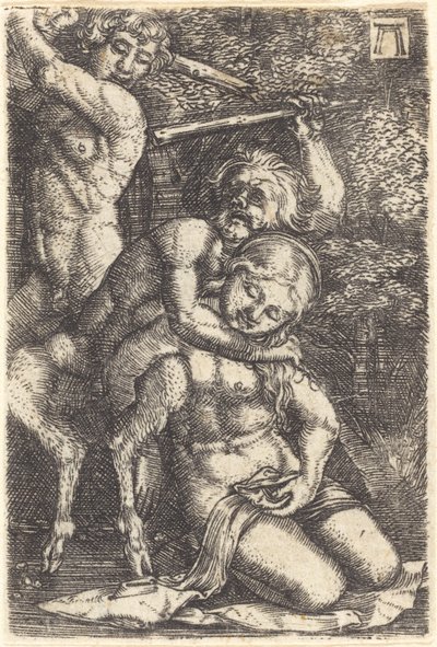 Due satiri che litigano per una ninfa da Albrecht Altdorfer