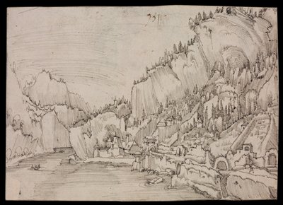 Sarmingstein sul Danubio da Albrecht Altdorfer