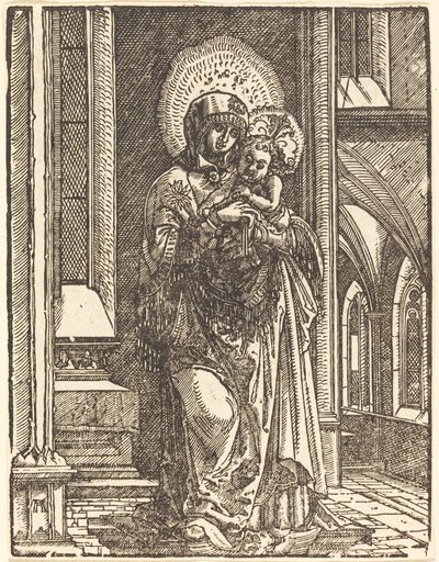 Vergine e Bambino in una Chiesa da Albrecht Altdorfer