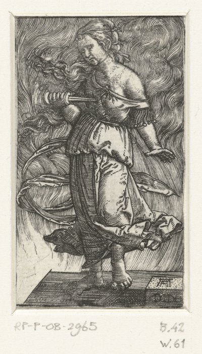 Suicidio di Didone da Albrecht Altdorfer