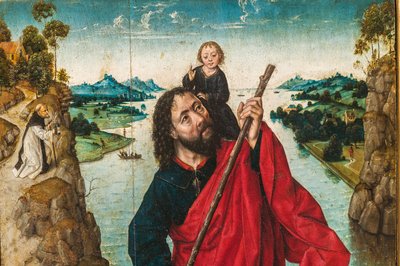 San Cristoforo (dettaglio) da Albrecht Bouts