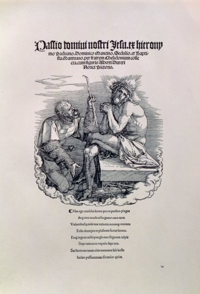 Un soldato romano deride Cristo, con il nome dell