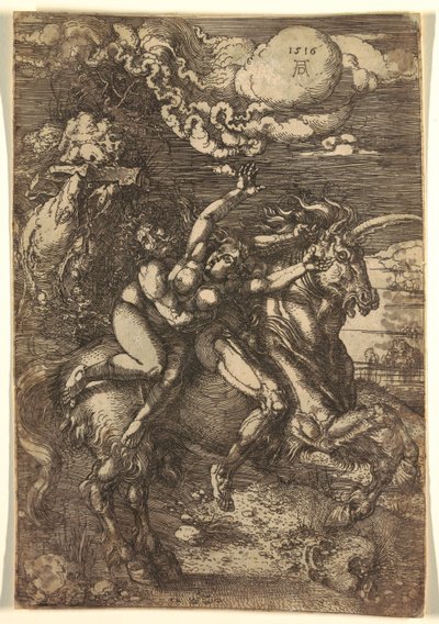 Rapimento di Proserpina su un unicorno da Albrecht Dürer