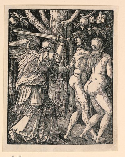Adamo ed Eva Espulsi dal Paradiso, dalla Serie La Piccola Passione da Albrecht Dürer