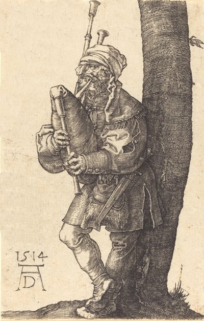Suonatore di cornamusa da Albrecht Dürer