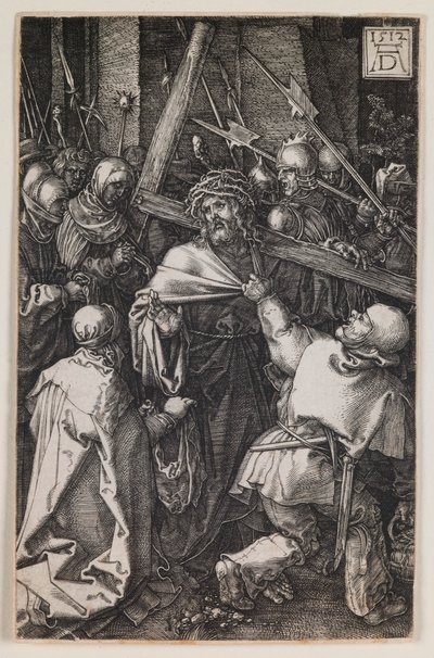 Portare la croce, dalla serie “La Passione Incisa” da Albrecht Dürer
