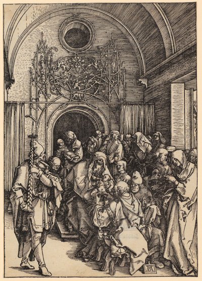 La circoncisione di Cristo, foglio 11 della serie “La vita di Maria” da Albrecht Dürer