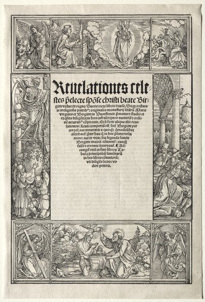 Bordo - con Il Battesimo di Cristo da Albrecht Dürer