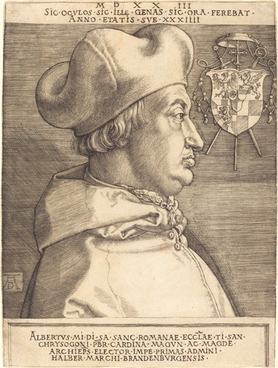 Cardinale Albrecht di Brandeburgo ("Grande Cardinale") da Albrecht Dürer