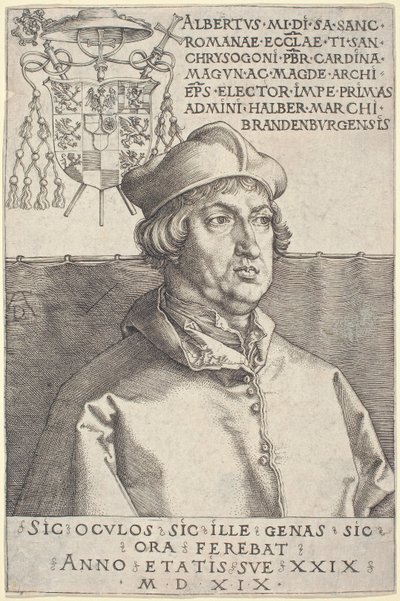 Cardinale Albrecht di Brandeburgo ("Piccolo Cardinale") da Albrecht Dürer
