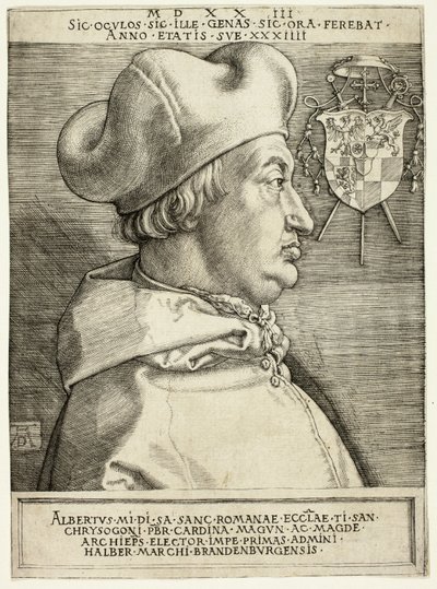 Cardinale Albrecht di Brandeburgo (Il Grande Cardinale) da Albrecht Dürer
