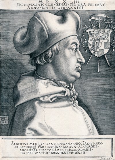 Cardinale Albrecht di Brandeburgo Il Grande Cardinale, 1523 1906 da Albrecht Dürer