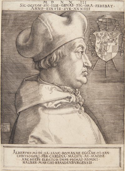 Cardinale Albrecht di Brandeburgo; o il grande cardinale da Albrecht Dürer