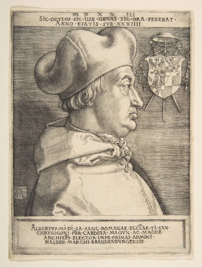 Cardinale Albrecht di Brandeburgo da Albrecht Dürer