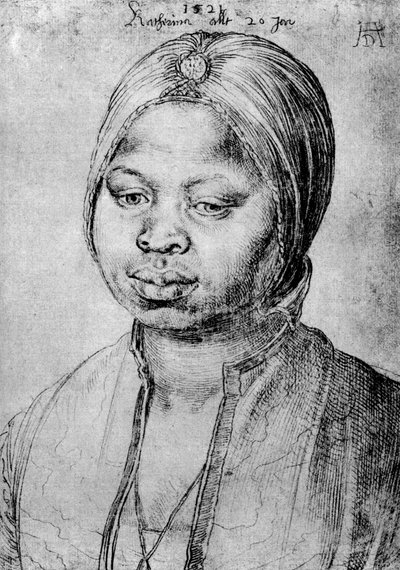 Catherine, la mulatta del portoghese Bradao, 1521, 1936 da Albrecht Dürer