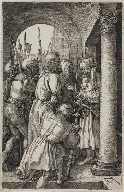 Cristo davanti a Pilato, dalla Passione incisa da Albrecht Dürer