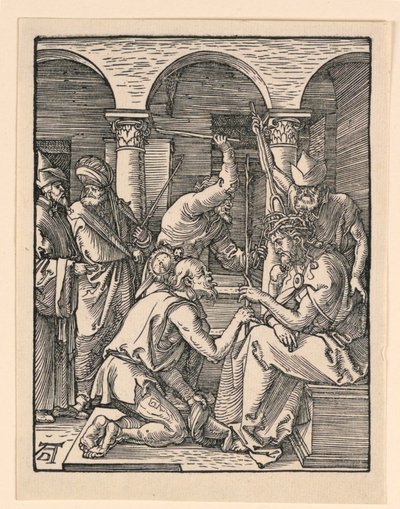 Cristo coronato di spine, dalla serie La Piccola Passione da Albrecht Dürer