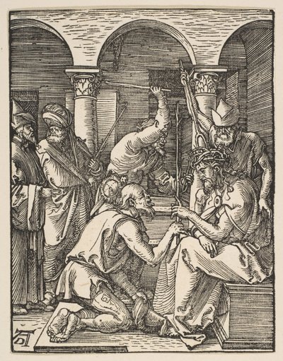 Cristo incoronato di spine, dalla Piccola Passione da Albrecht Dürer