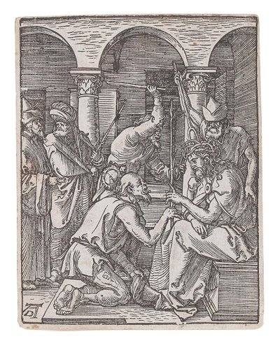 Cristo coronato di spine, dalla serie La Piccola Passione da Albrecht Dürer