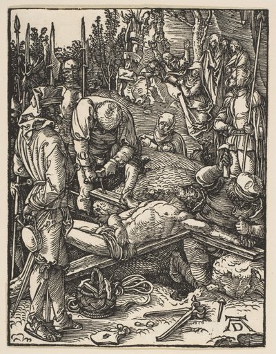 Cristo inchiodato alla croce, dalla Piccola Passione, ca. 1509 da Albrecht Dürer