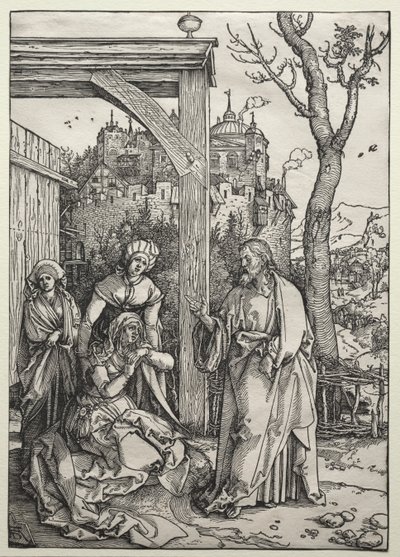 Cristo che Prende Congedo da Sua Madre da Albrecht Dürer