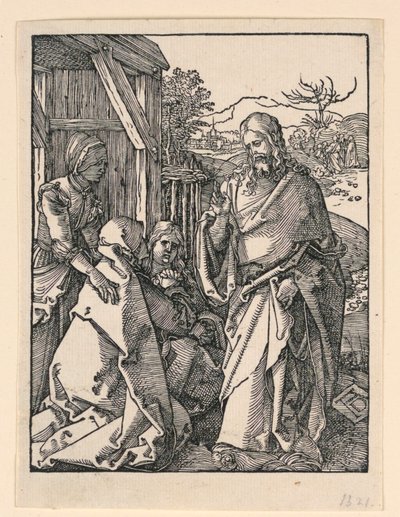 Cristo si congeda dalla madre, dalla serie La Piccola Passione da Albrecht Dürer