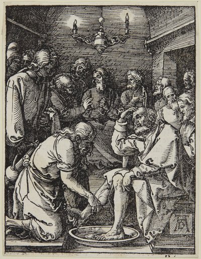 Cristo lava i piedi a Pietro da Albrecht Dürer