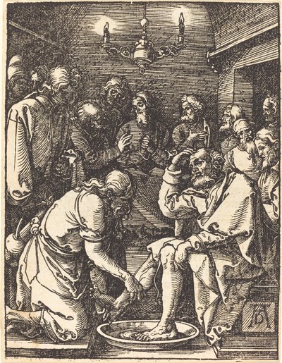 Cristo lava i piedi dei discepoli da Albrecht Dürer