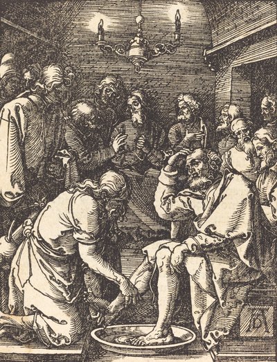 Cristo lava i piedi dei discepoli, 1509-1510 da Albrecht Dürer