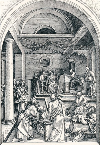 Cristo tra i dottori da Albrecht Dürer