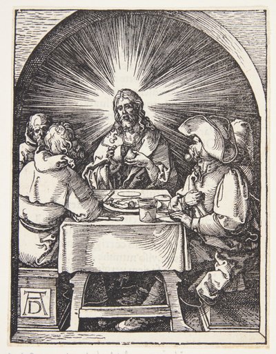 Cristo a Emmaus da Albrecht Dürer