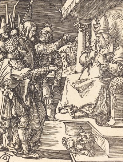 Cristo davanti a Caifa, probabilmente c. 1509-1510 da Albrecht Dürer