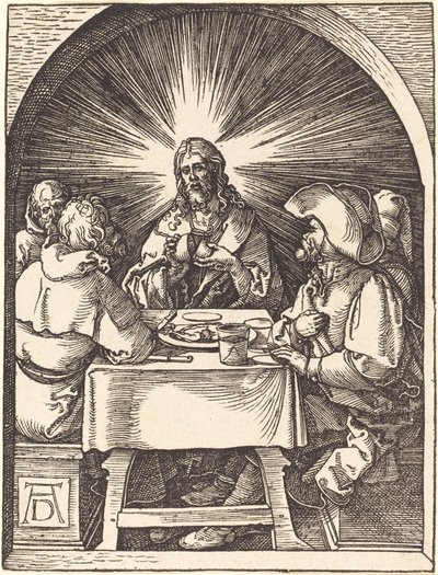 Cristo a Emmaus da Albrecht Dürer