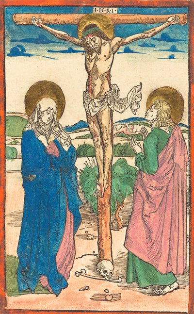 Cristo sulla croce tra la Vergine e San Giovanni, 1493 da Albrecht Dürer