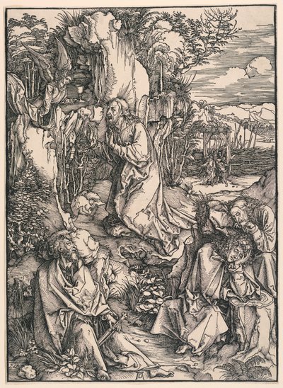 Cristo sul Monte degli Ulivi (Agonia nel Giardino), dalla Grande Passione da Albrecht Dürer