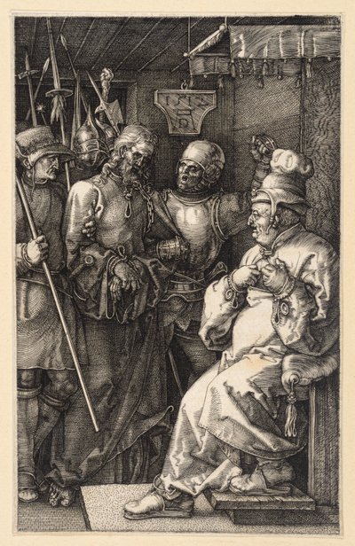 Cristo davanti a Caifa (Passione incisa) da Albrecht Dürer