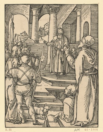 Cristo davanti a Pilato (Piccola Passione) da Albrecht Dürer