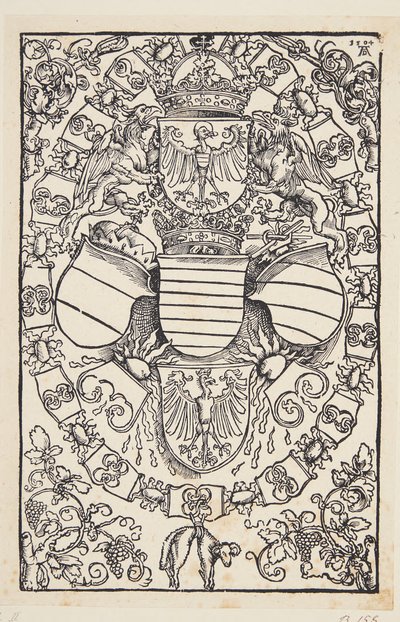 Stemma di Massimiliano I come Re dei Romani da Albrecht Dürer