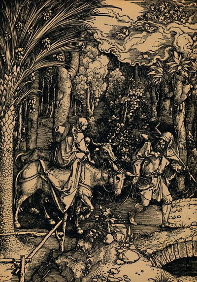 La fuga in Egitto, 1503-1504 da Albrecht Dürer