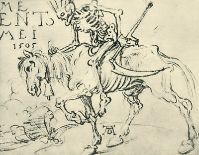 La morte a cavallo, 1505, 1943 da Albrecht Dürer