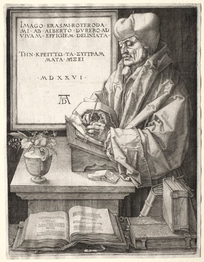 Desiderio Erasmo da Rotterdam, 1526 da Albrecht Dürer