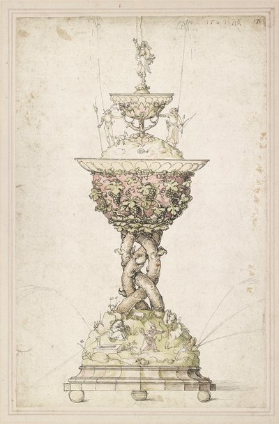Progetto per una fontana da tavolo da Albrecht Dürer