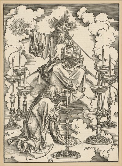 La visione dei sette candelabri (Apocalisse) da Albrecht Dürer