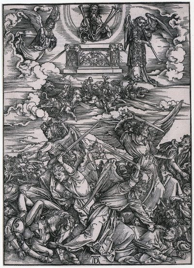La battaglia degli angeli, VII figura, foglio 9 della serie "L