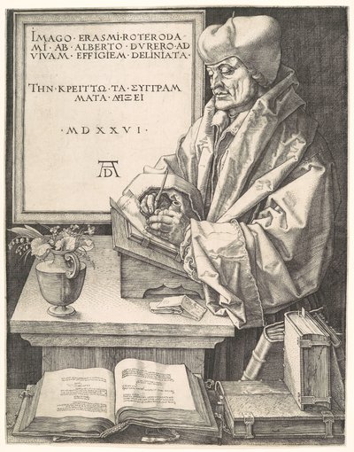 Erasmo da Rotterdam da Albrecht Dürer