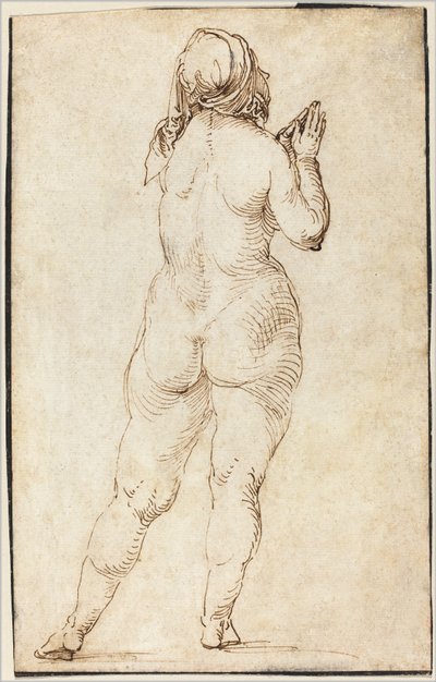 Nudo femminile in preghiera da Albrecht Dürer