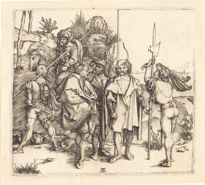 Cinque soldati e un turco a cavallo da Albrecht Dürer