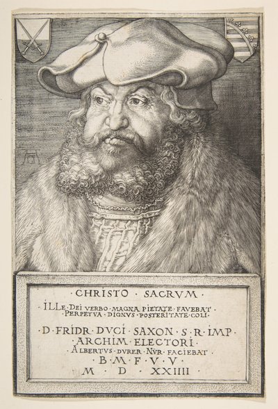 Federico il Saggio, Elettore di Sassonia, 1524 da Albrecht Dürer